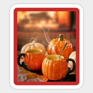 Pumpkin cups Sticker